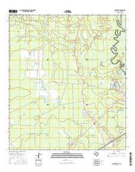 Hartburg Texas Current topographic map, 1:24000 scale, 7.5 X 7.5 Minute, Year 2016