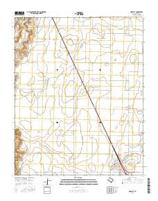 Hartley Texas Current topographic map, 1:24000 scale, 7.5 X 7.5 Minute, Year 2016