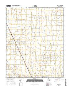 Hartley SE Texas Current topographic map, 1:24000 scale, 7.5 X 7.5 Minute, Year 2016
