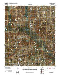 Harvard Texas Historical topographic map, 1:24000 scale, 7.5 X 7.5 Minute, Year 2010