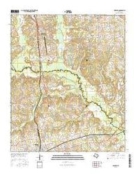 Harvard Texas Current topographic map, 1:24000 scale, 7.5 X 7.5 Minute, Year 2016