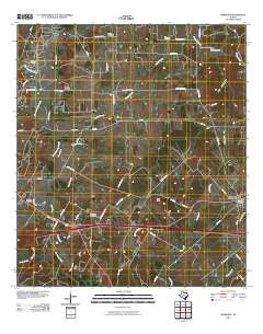 Harwood Texas Historical topographic map, 1:24000 scale, 7.5 X 7.5 Minute, Year 2010