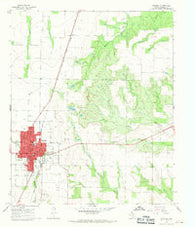 Haskell Texas Historical topographic map, 1:24000 scale, 7.5 X 7.5 Minute, Year 1966