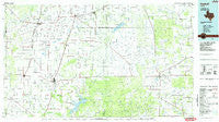 Haskell Texas Historical topographic map, 1:100000 scale, 30 X 60 Minute, Year 1985