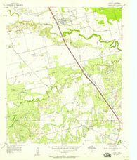 Hawley Texas Historical topographic map, 1:24000 scale, 7.5 X 7.5 Minute, Year 1957