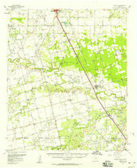 Hawley Texas Historical topographic map, 1:62500 scale, 15 X 15 Minute, Year 1957