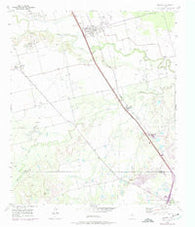 Hawley Texas Historical topographic map, 1:24000 scale, 7.5 X 7.5 Minute, Year 1957