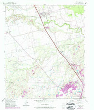 Hawley Texas Historical topographic map, 1:24000 scale, 7.5 X 7.5 Minute, Year 1957