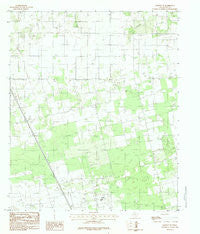 Hawley NE Texas Historical topographic map, 1:24000 scale, 7.5 X 7.5 Minute, Year 1984