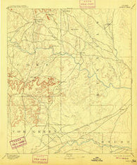 Hayrick Texas Historical topographic map, 1:125000 scale, 30 X 30 Minute, Year 1894
