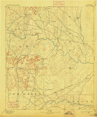 Hayrick Texas Historical topographic map, 1:125000 scale, 30 X 30 Minute, Year 1894