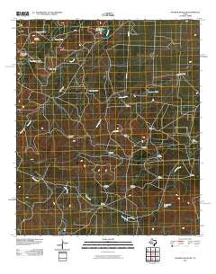 Hayrick Mountain Texas Historical topographic map, 1:24000 scale, 7.5 X 7.5 Minute, Year 2010