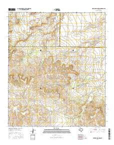 Hayrick Mountain Texas Current topographic map, 1:24000 scale, 7.5 X 7.5 Minute, Year 2016