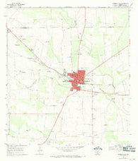 Hebbronville Texas Historical topographic map, 1:24000 scale, 7.5 X 7.5 Minute, Year 1967