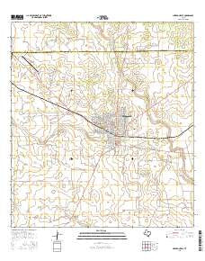 Hebbronville Texas Current topographic map, 1:24000 scale, 7.5 X 7.5 Minute, Year 2016