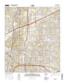 Hebron Texas Current topographic map, 1:24000 scale, 7.5 X 7.5 Minute, Year 2016