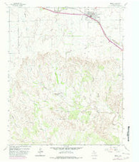 Hedley Texas Historical topographic map, 1:24000 scale, 7.5 X 7.5 Minute, Year 1963