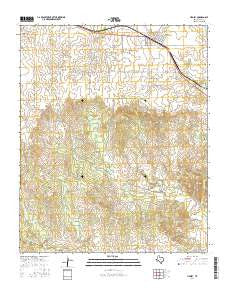 Hedley Texas Current topographic map, 1:24000 scale, 7.5 X 7.5 Minute, Year 2016