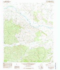 Heel Fly Draw Texas Historical topographic map, 1:24000 scale, 7.5 X 7.5 Minute, Year 1985