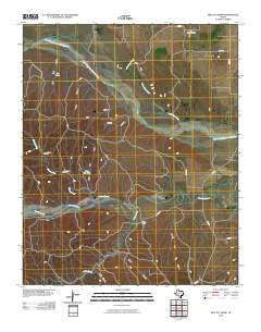 Heel Fly Draw Texas Historical topographic map, 1:24000 scale, 7.5 X 7.5 Minute, Year 2010