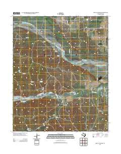 Heel Fly Draw Texas Historical topographic map, 1:24000 scale, 7.5 X 7.5 Minute, Year 2012