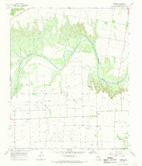 Hefner Texas Historical topographic map, 1:24000 scale, 7.5 X 7.5 Minute, Year 1967