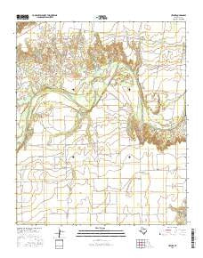 Hefner Texas Current topographic map, 1:24000 scale, 7.5 X 7.5 Minute, Year 2016