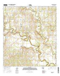 Helena Texas Current topographic map, 1:24000 scale, 7.5 X 7.5 Minute, Year 2016
