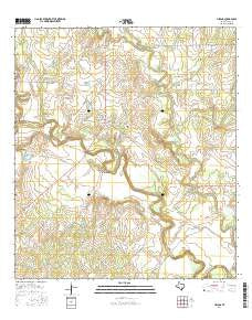 Helena Texas Current topographic map, 1:24000 scale, 7.5 X 7.5 Minute, Year 2016