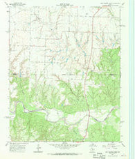 Hell Roaring Creek Texas Historical topographic map, 1:24000 scale, 7.5 X 7.5 Minute, Year 1967