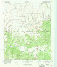 Hell Roaring Creek Texas Historical topographic map, 1:24000 scale, 7.5 X 7.5 Minute, Year 1967