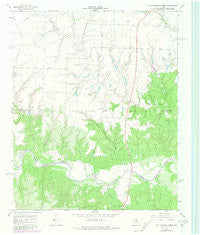 Hell Roaring Creek Texas Historical topographic map, 1:24000 scale, 7.5 X 7.5 Minute, Year 1967
