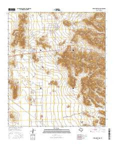 Helms West Well Texas Current topographic map, 1:24000 scale, 7.5 X 7.5 Minute, Year 2016