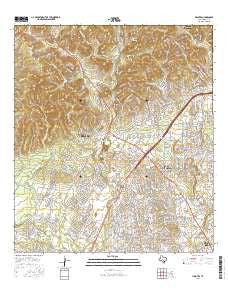Helotes Texas Current topographic map, 1:24000 scale, 7.5 X 7.5 Minute, Year 2016