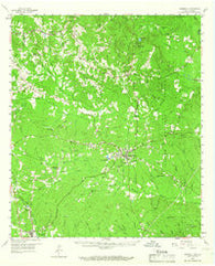 Hemphill Texas Historical topographic map, 1:62500 scale, 15 X 15 Minute, Year 1958