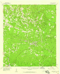 Hemphill Texas Historical topographic map, 1:62500 scale, 15 X 15 Minute, Year 1958