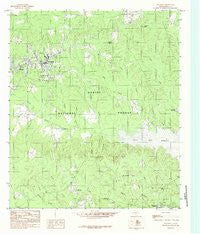 Hemphill Texas Historical topographic map, 1:24000 scale, 7.5 X 7.5 Minute, Year 1984