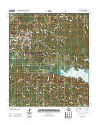 Hemphill Texas Historical topographic map, 1:24000 scale, 7.5 X 7.5 Minute, Year 2012