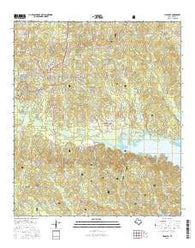 Hemphill Texas Current topographic map, 1:24000 scale, 7.5 X 7.5 Minute, Year 2016