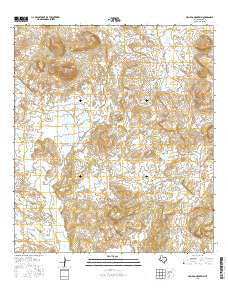 Hen Egg Mountain Texas Current topographic map, 1:24000 scale, 7.5 X 7.5 Minute, Year 2016