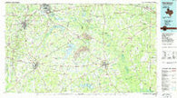 Henderson Texas Historical topographic map, 1:100000 scale, 30 X 60 Minute, Year 1986