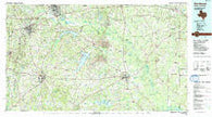 Henderson Texas Historical topographic map, 1:100000 scale, 30 X 60 Minute, Year 1986