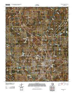 Henderson Texas Historical topographic map, 1:24000 scale, 7.5 X 7.5 Minute, Year 2010