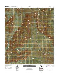 Henderson Mesa Texas Historical topographic map, 1:24000 scale, 7.5 X 7.5 Minute, Year 2012
