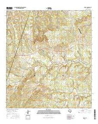 Henly Texas Current topographic map, 1:24000 scale, 7.5 X 7.5 Minute, Year 2016