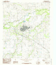 Henrietta Texas Historical topographic map, 1:24000 scale, 7.5 X 7.5 Minute, Year 1984