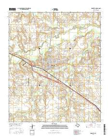 Henrietta Texas Current topographic map, 1:24000 scale, 7.5 X 7.5 Minute, Year 2016