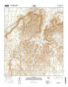 Herds Pass Texas Current topographic map, 1:24000 scale, 7.5 X 7.5 Minute, Year 2016