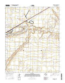Hereford SE Texas Current topographic map, 1:24000 scale, 7.5 X 7.5 Minute, Year 2016
