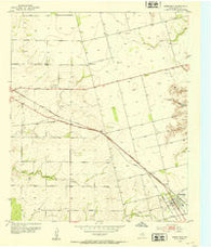 Hermleigh Texas Historical topographic map, 1:24000 scale, 7.5 X 7.5 Minute, Year 1952